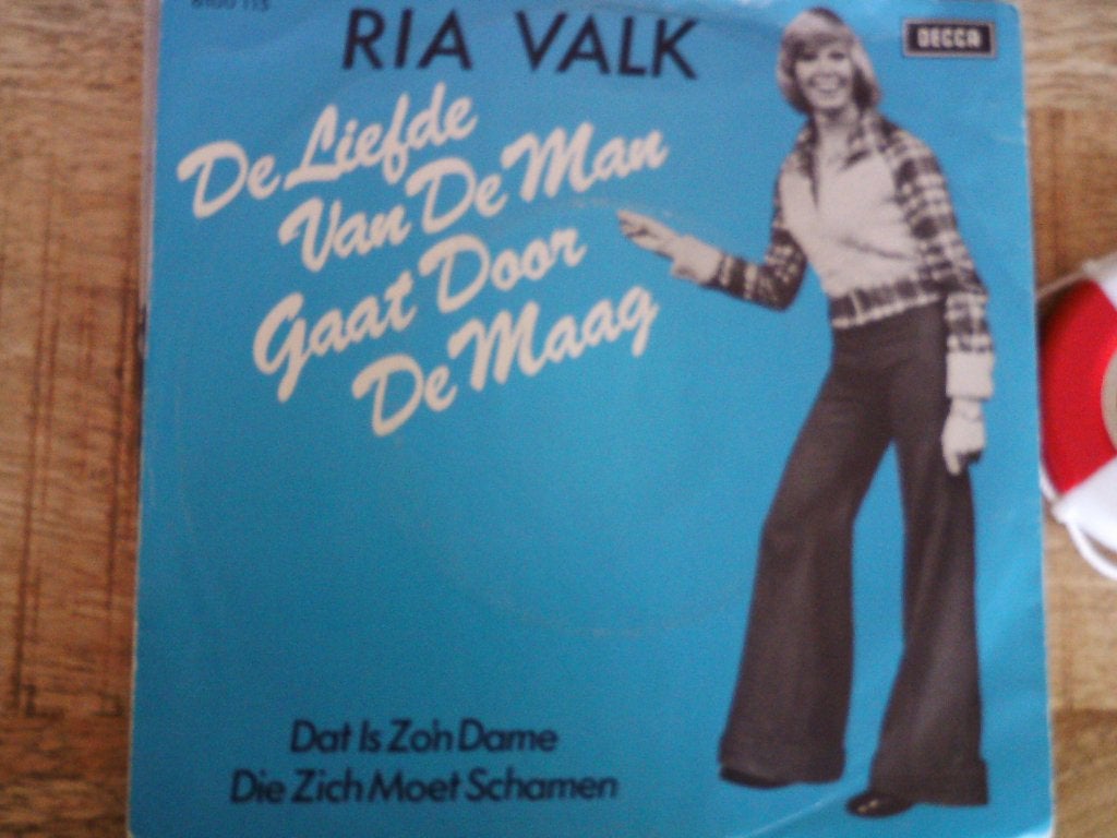 ria valk - de liefde van de man gaat door de maag 9jun, 7 inch, Single, Ophalen of Verzenden, Nederlandstalig