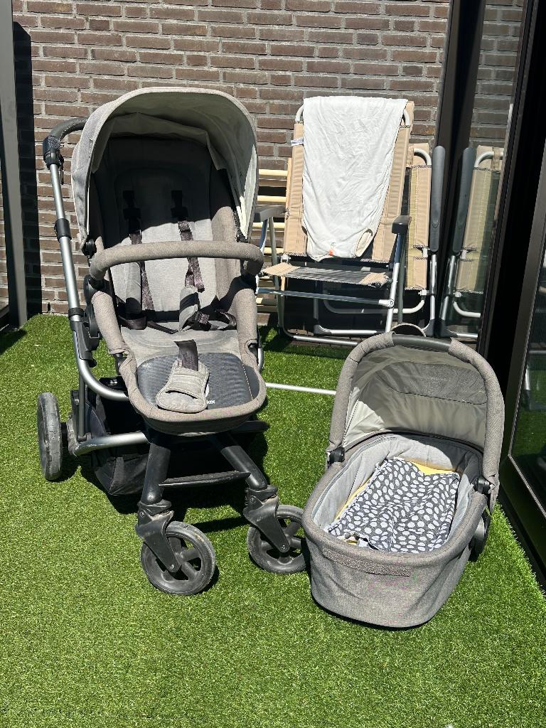 Easywalker Harvey 2 incl veel accessoires, Kinderen en Baby's, Kinderwagens en Combinaties, Gebruikt, Combiwagen, Verstelbare duwstang