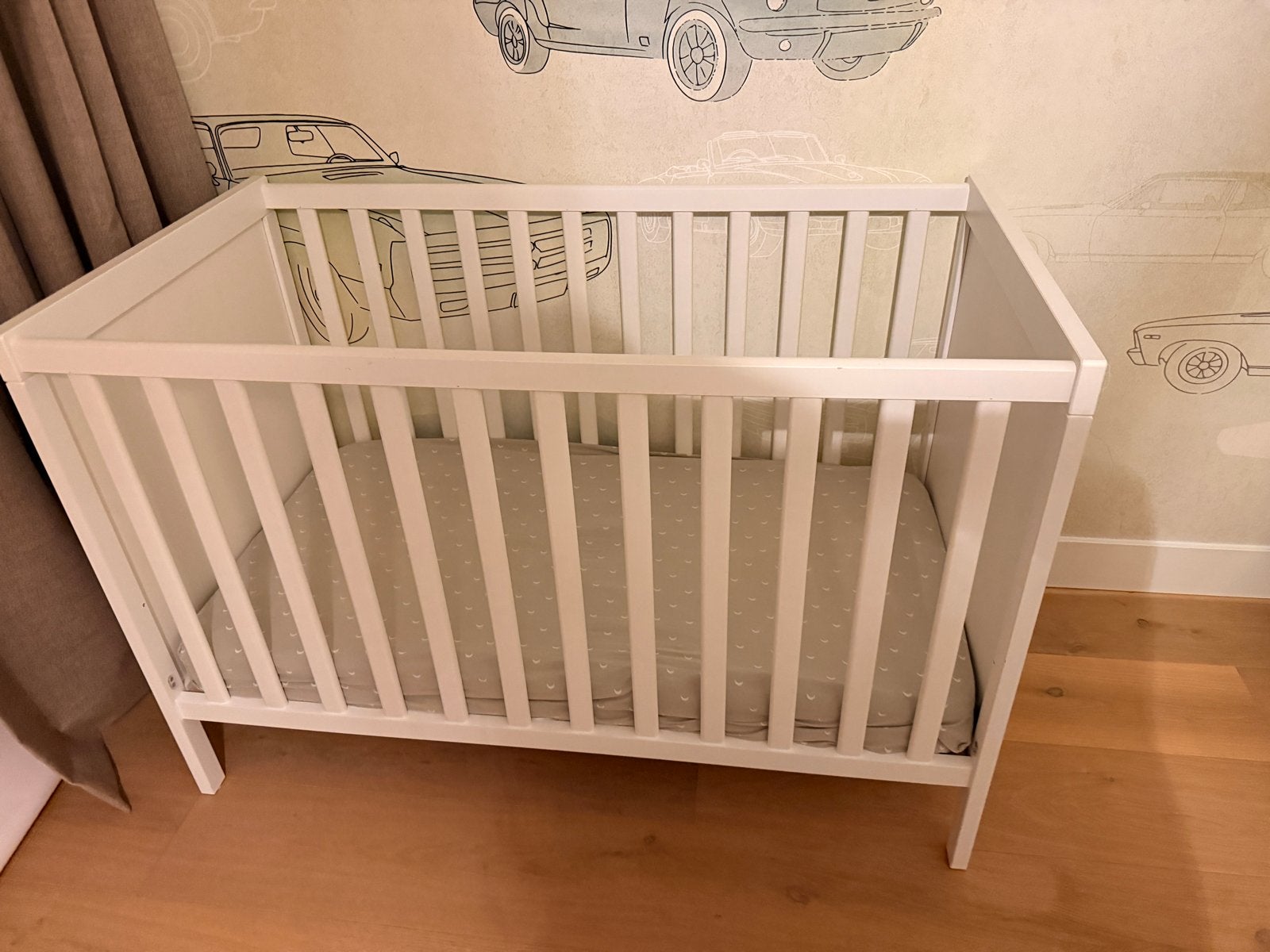 IKEA Sundvik Ledikant Wit - Inclusief Matras himlavalv, Ophalen, Zo goed als nieuw, Ledikant