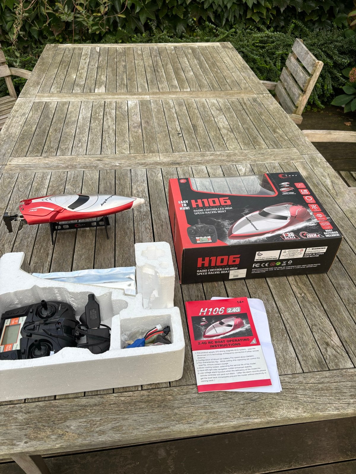 H106 RC Speedboot, Ophalen, Gebruikt