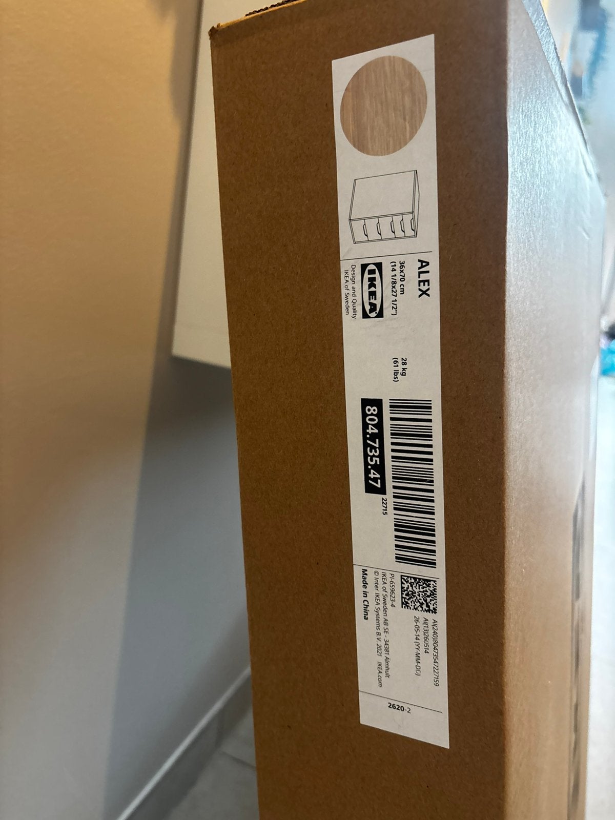 ALEX ikea ladekasten, Ophalen, Nieuw, 25 tot 50 cm, Minder dan 100 cm