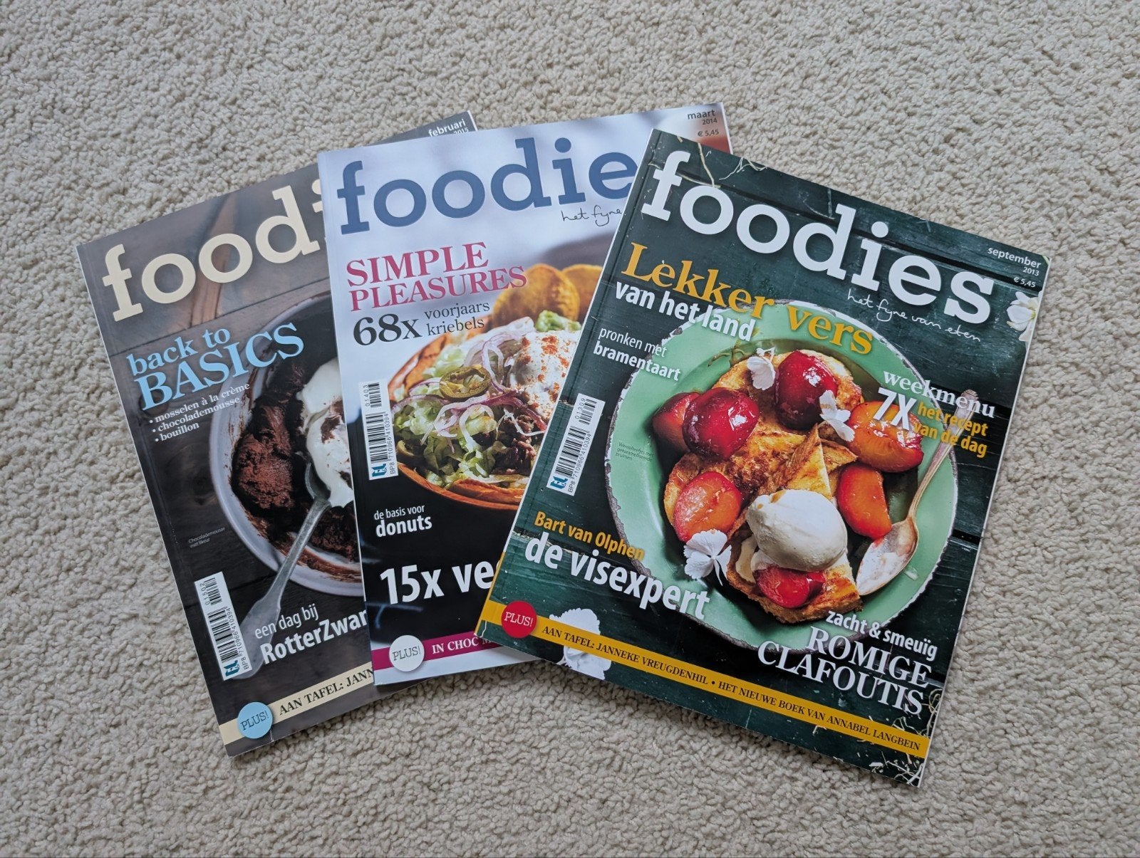 3 foodies magazine 2013, 2014 en 2015, Eén persoon