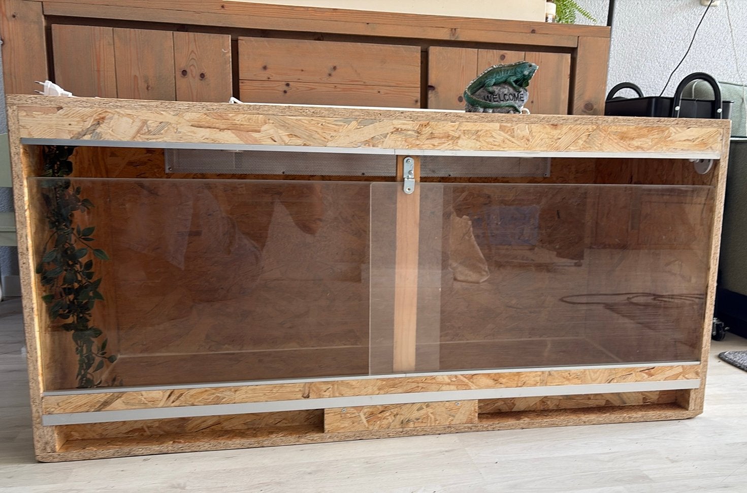 OSB Terrarium / verblijf baardagaam, Dieren en Toebehoren, Reptielen en Amfibieën | Toebehoren, Ophalen, Gebruikt, Terrarium of Paludarium