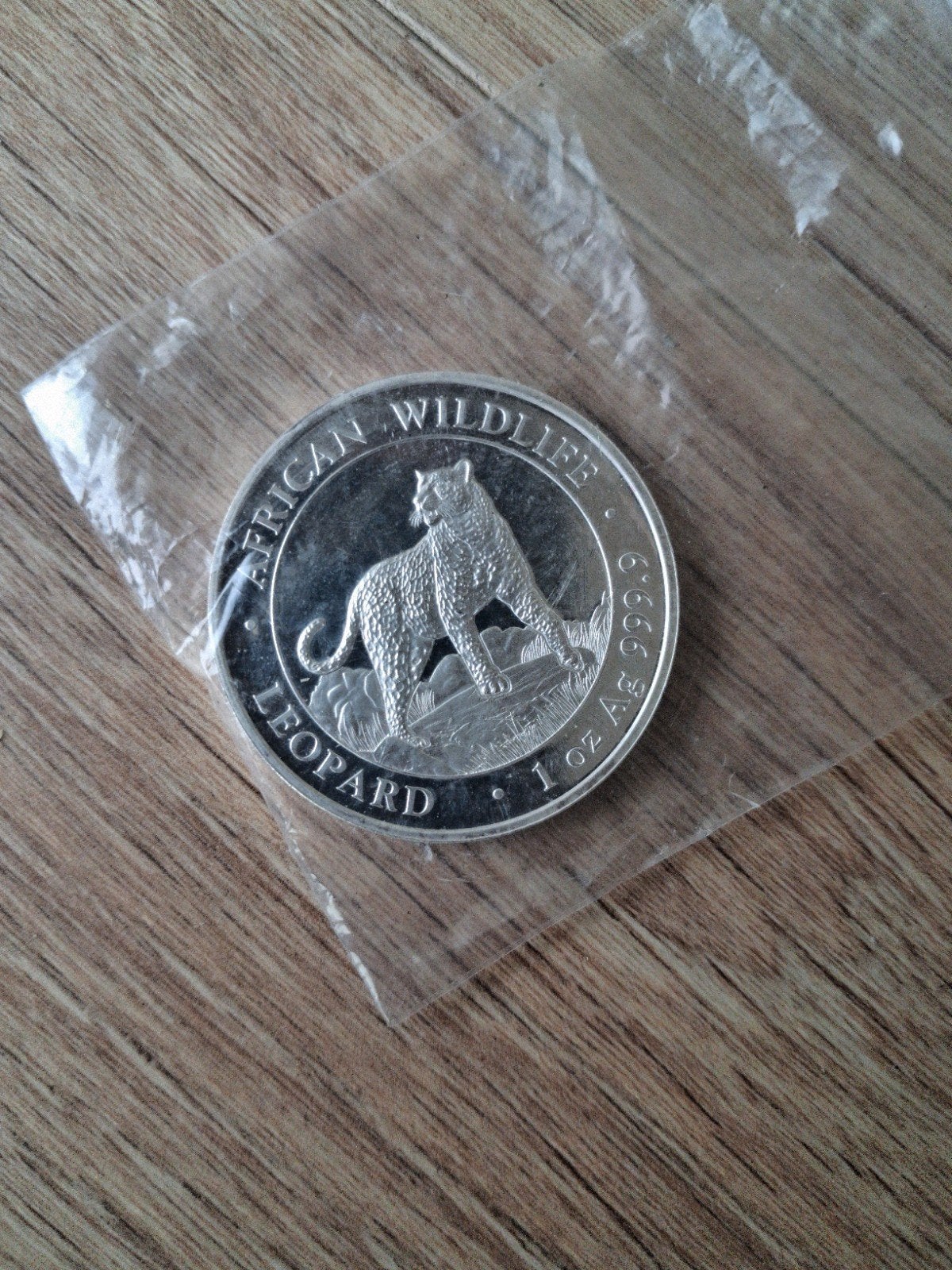 zilveren munt 1 oz (African Wildlife), Ophalen of Verzenden, Zilver