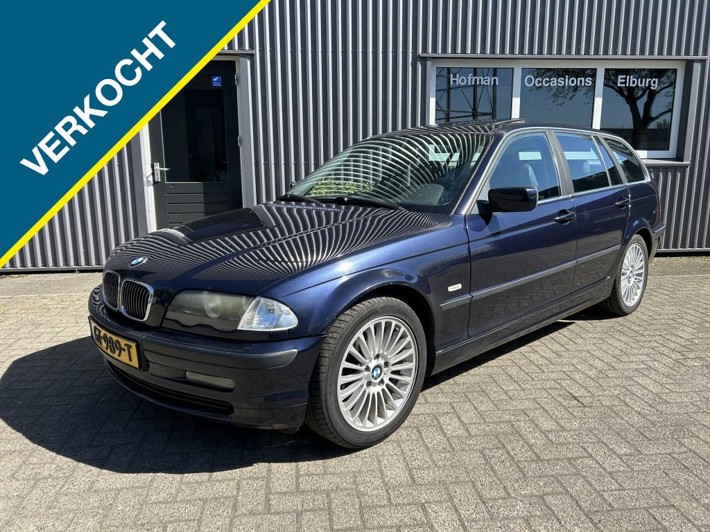 BMW 3 Serie Touring 320i AUT Executive Leer Airco Nieuwe APK, Automaat, Zwart, 150 pk, Blauw