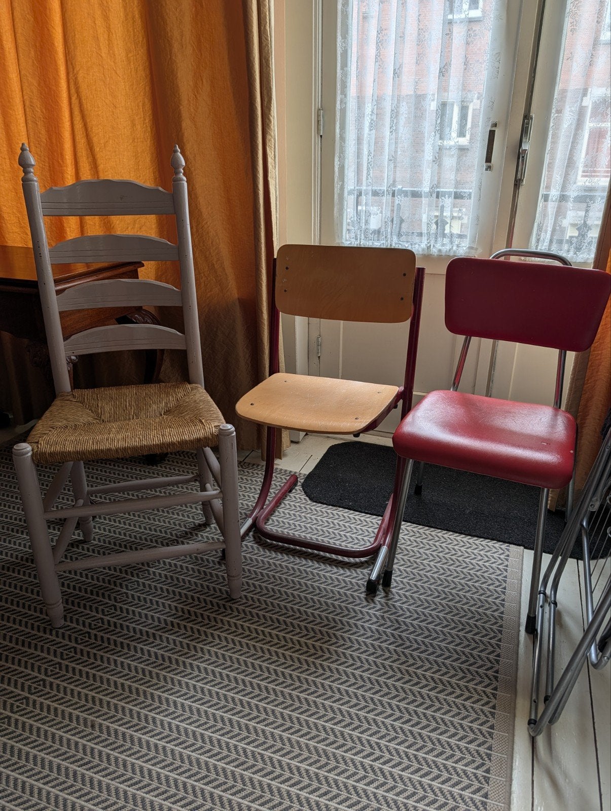 3 verschillende retro stoelen, Ophalen of Verzenden, Drie