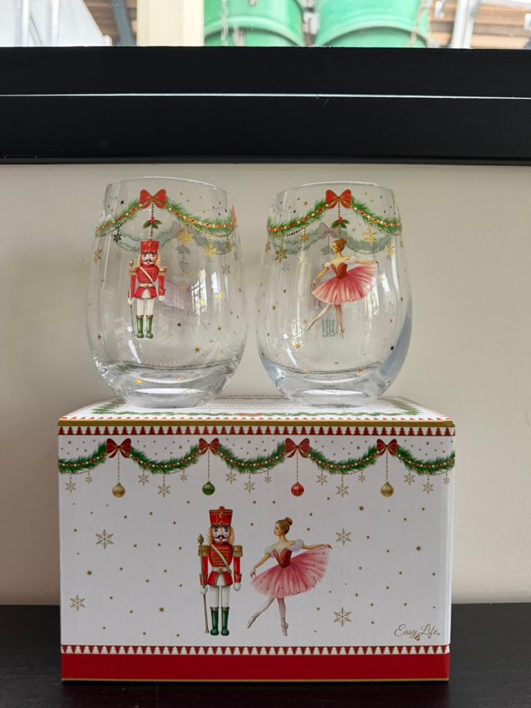 Magie De Noël 4x glazen  500ml, Diversen, Kerst, Ophalen of Verzenden