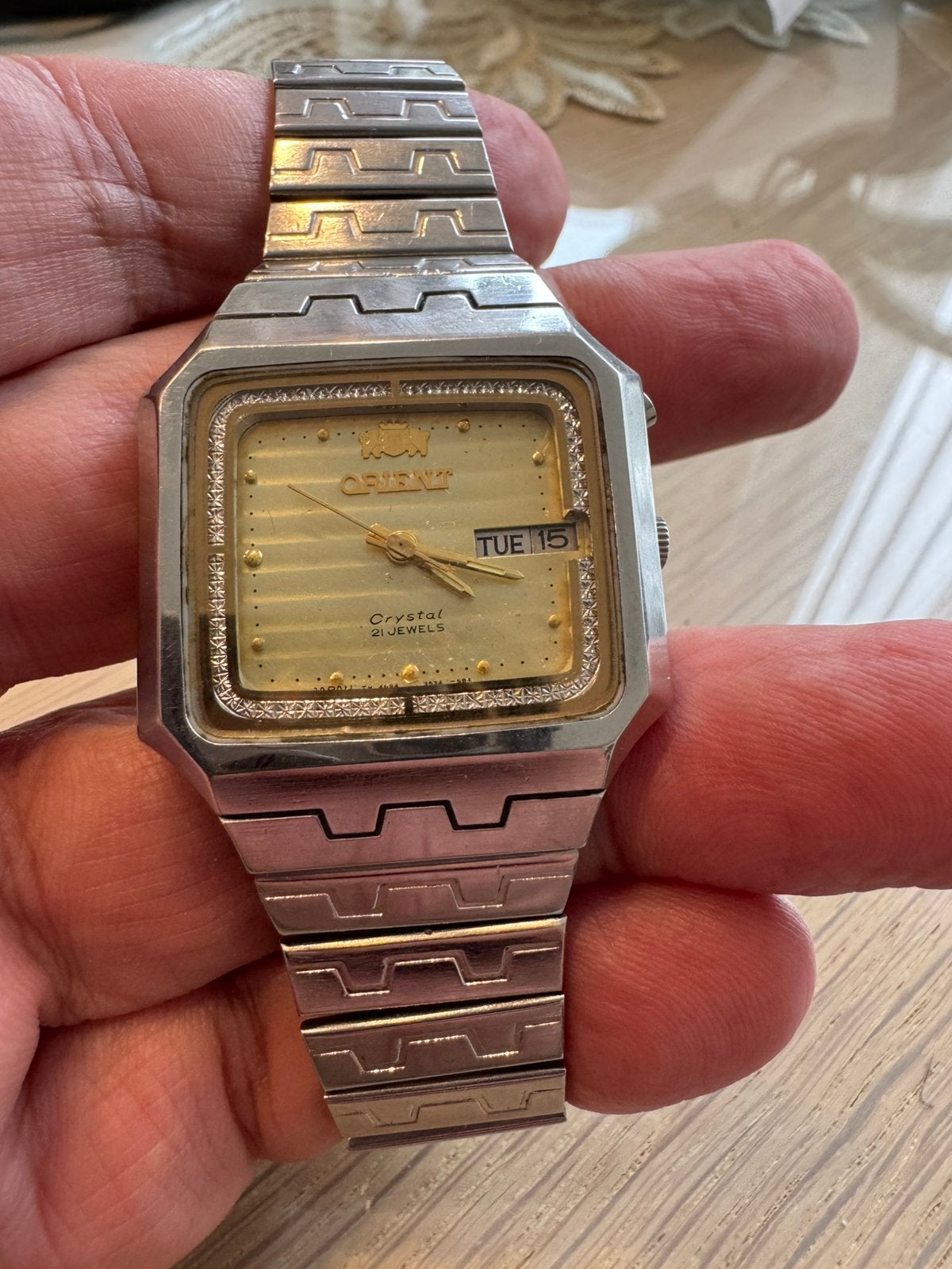 Orient heren horloge, Sieraden, Tassen en Uiterlijk, Staal, Polshorloge, 1960 of later, Ophalen