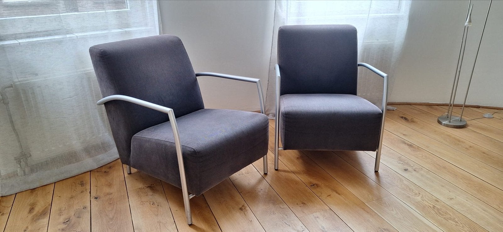 Montel stoelen - Twee comfortabele fauteuils, Huis en Inrichting, Ophalen, Gebruikt, Twee, Stof