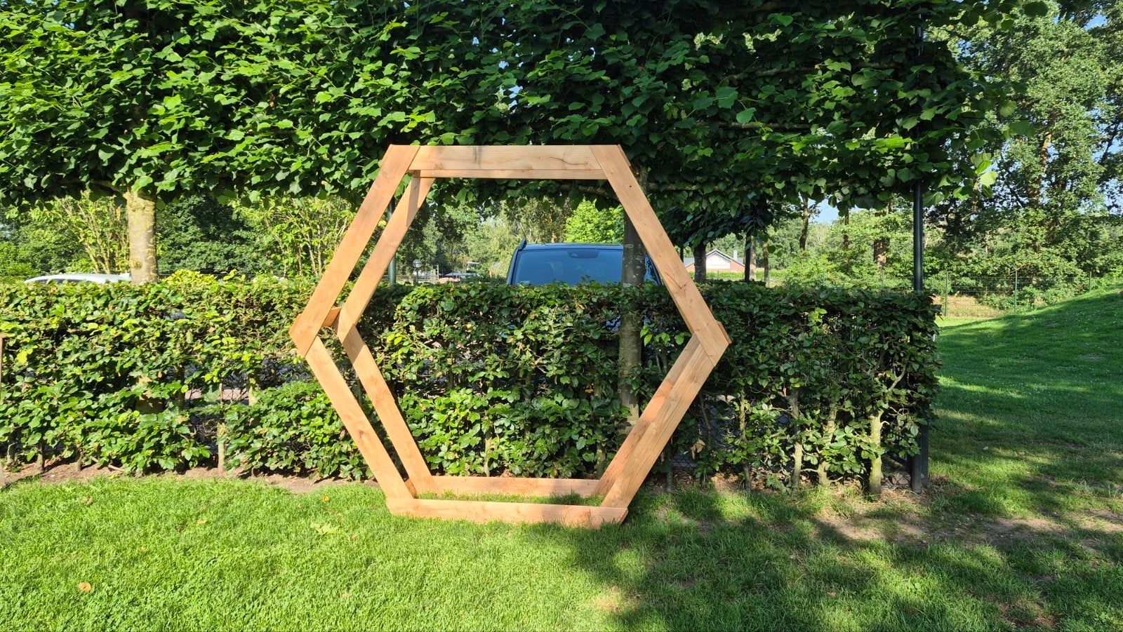Trouw Hexagon Decoratie, Ophalen, Bruin, Zo goed als nieuw, Accessoires