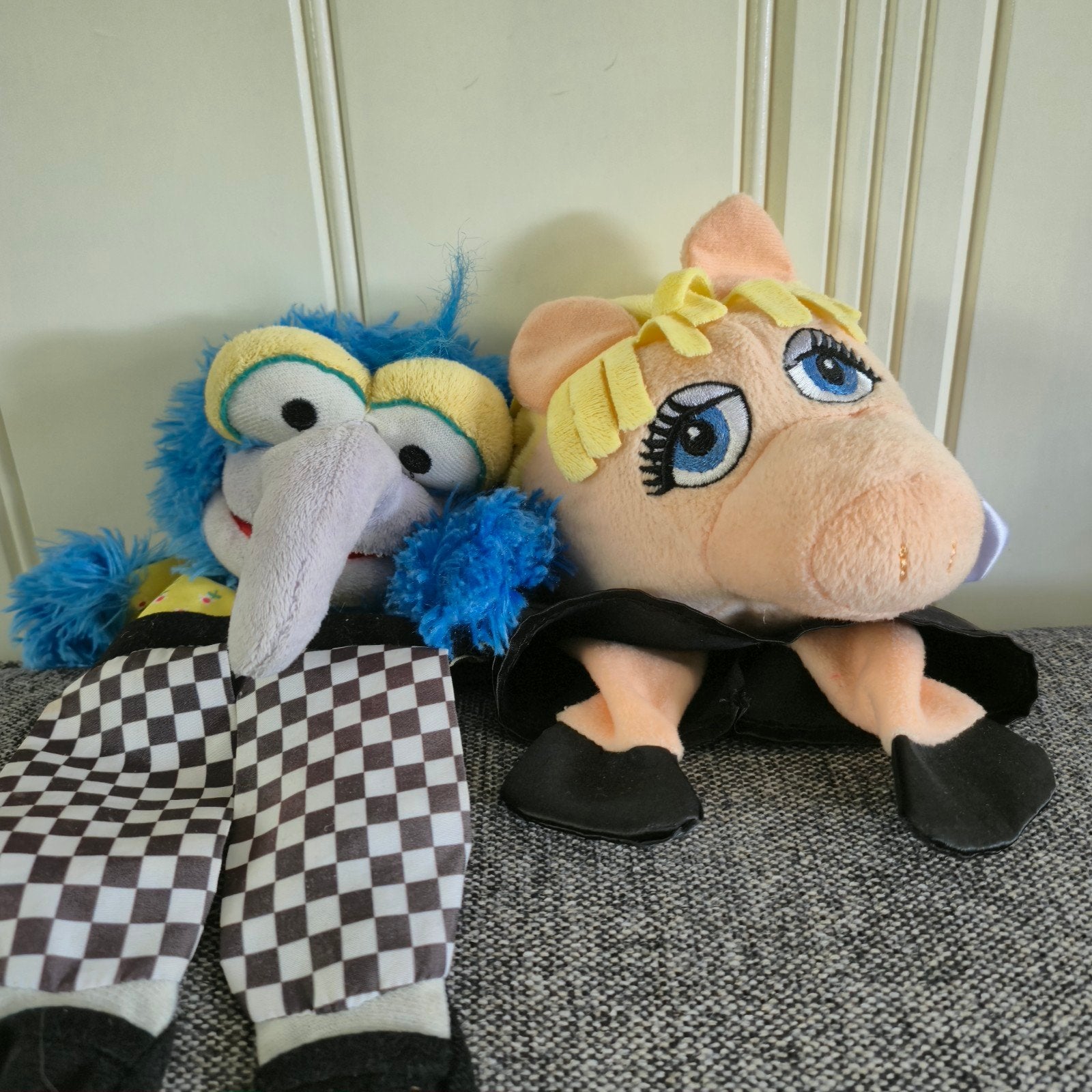 2 Muppet handpoppen: Gonzo en Miss Piggy, Gebruikt, Overige merken, Overige karakters, Overige typen