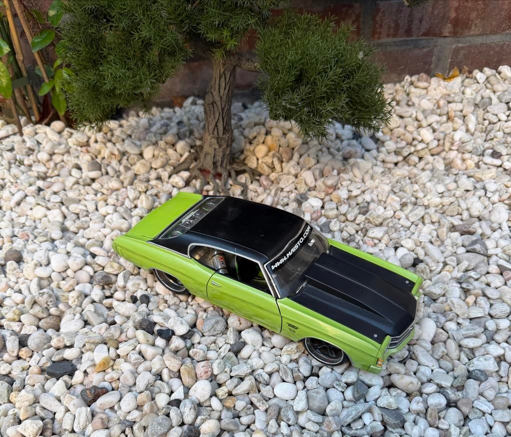 Maisto 1971 Chevrolet Chevelle Modelauto 1:18, Ophalen of Verzenden, Zo goed als nieuw, Auto, Maisto