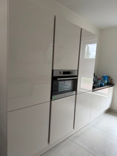 ✨DUBBELWANDIGE HOOGGLANS LUXE KEUKEN ✨, Ophalen, Wit, Graniet of Steen, Dubbelwandige keuken