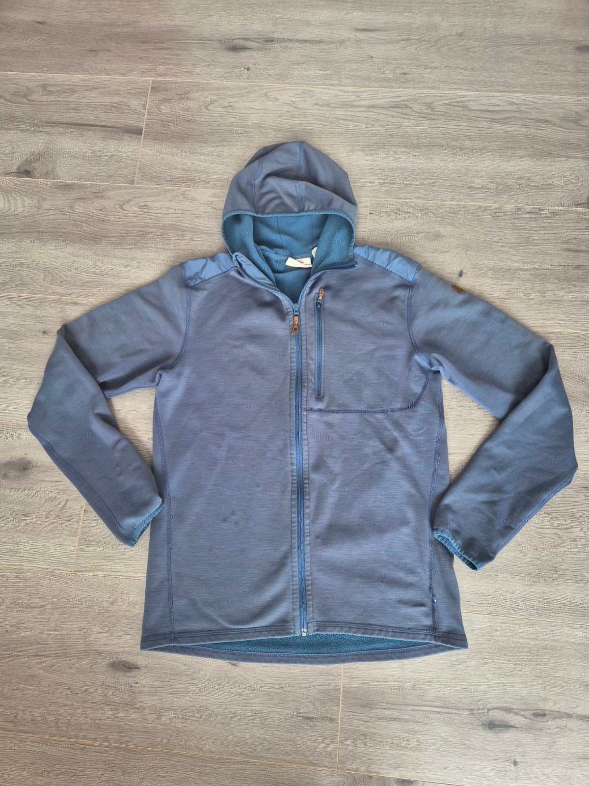 Fjällräven Keb Fleece Hoodie Heren - Maat M - Blauw, Ophalen of Verzenden, Gedragen, Fjällräven, Maat 48/50 (M)