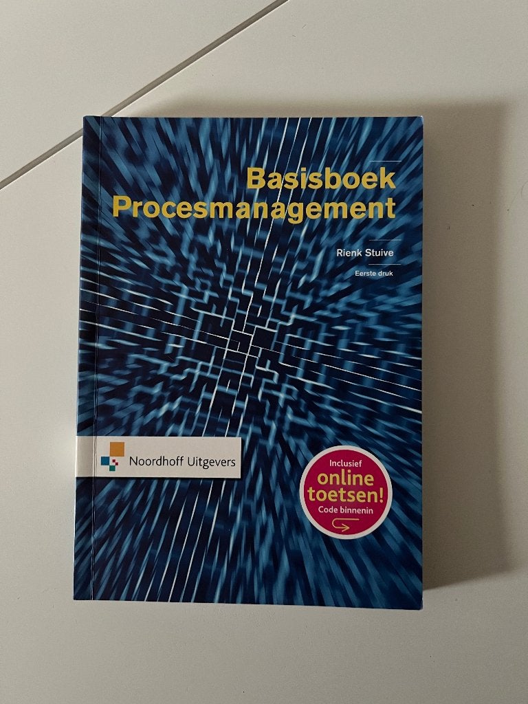 Basisboek Procesmanagement (1e druk) - Rienk Stuive, Ophalen of Verzenden, Beta, Zo goed als nieuw, HBO