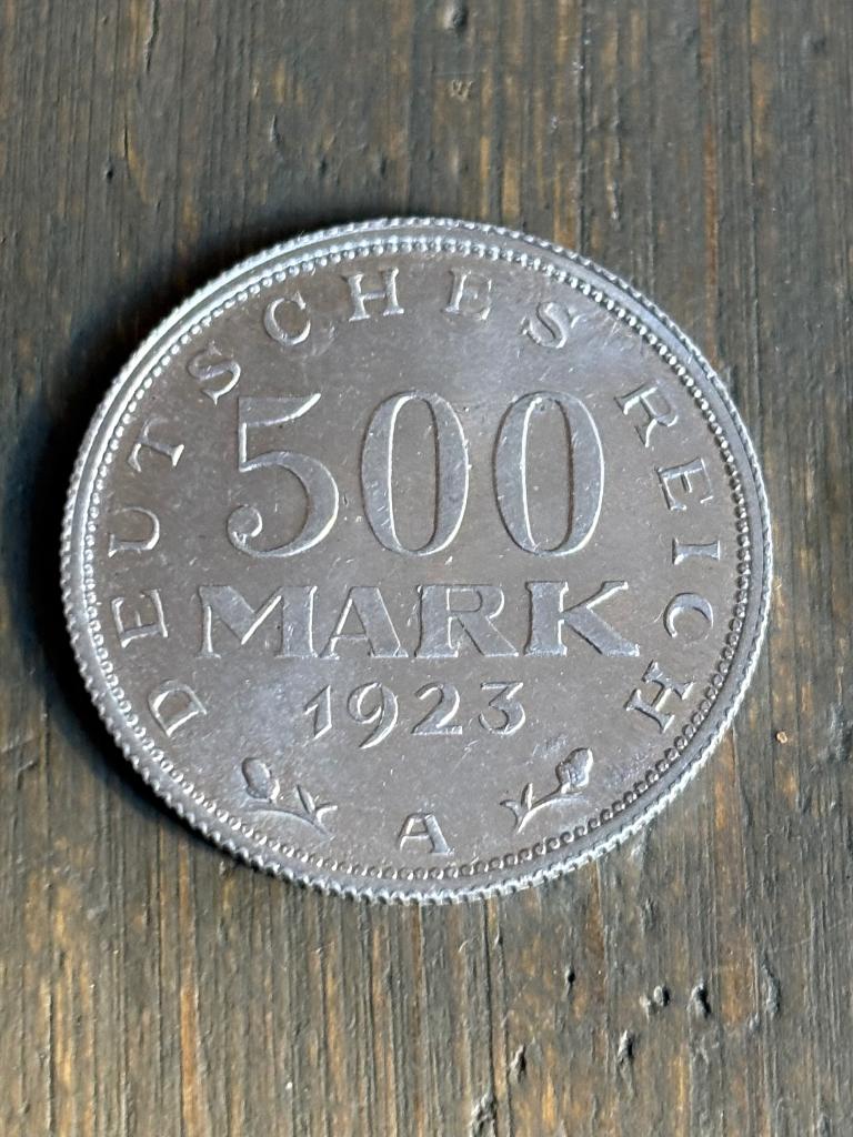 500 Mark 1923, Postzegels en Munten, Ophalen of Verzenden, Duitsland, Losse munt