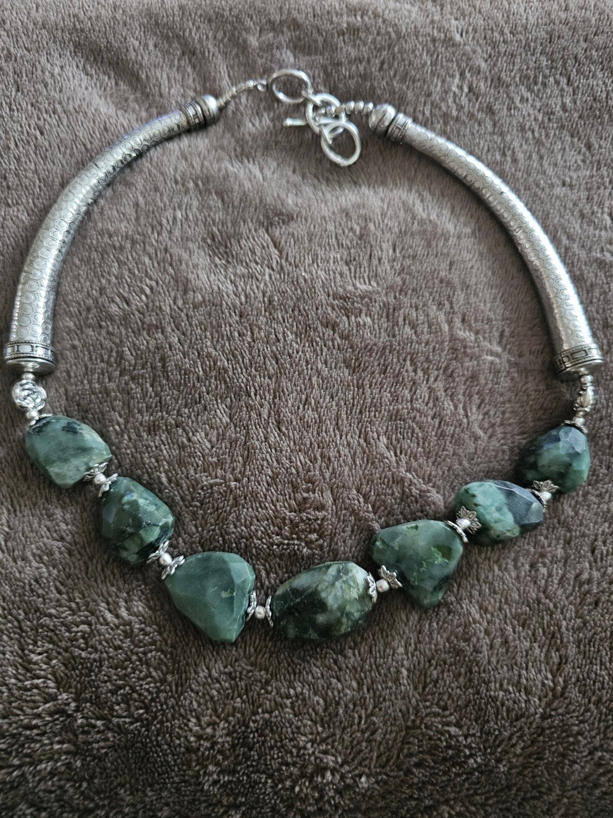 925 Sterling Zilveren Ketting met Labradoriet Stenen, Ophalen of Verzenden