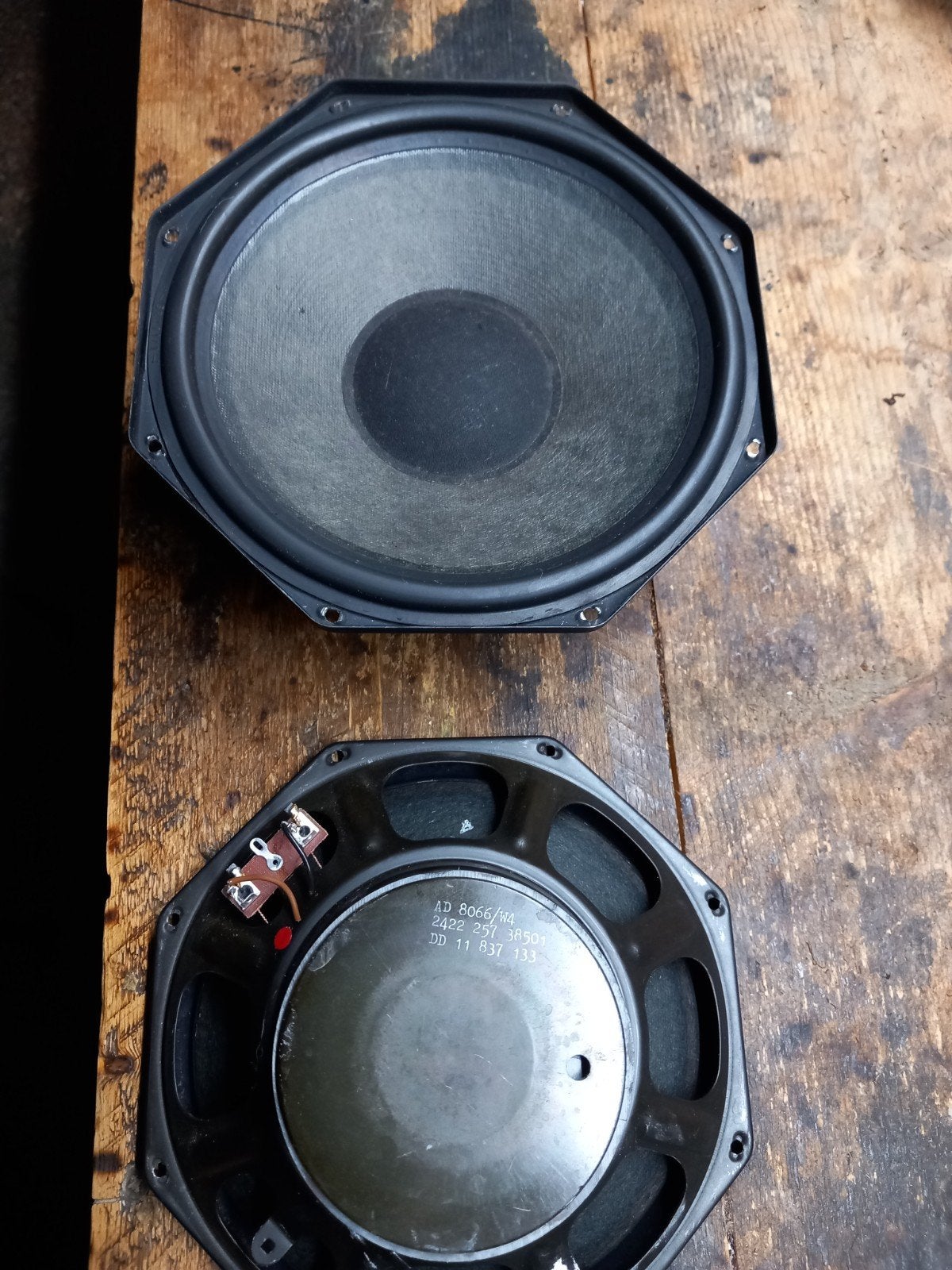 Philips woofers aangeboden AD 8066 /w4 grote stofkap, Ophalen of Verzenden, Minder dan 60 watt, Subwoofer, Philips