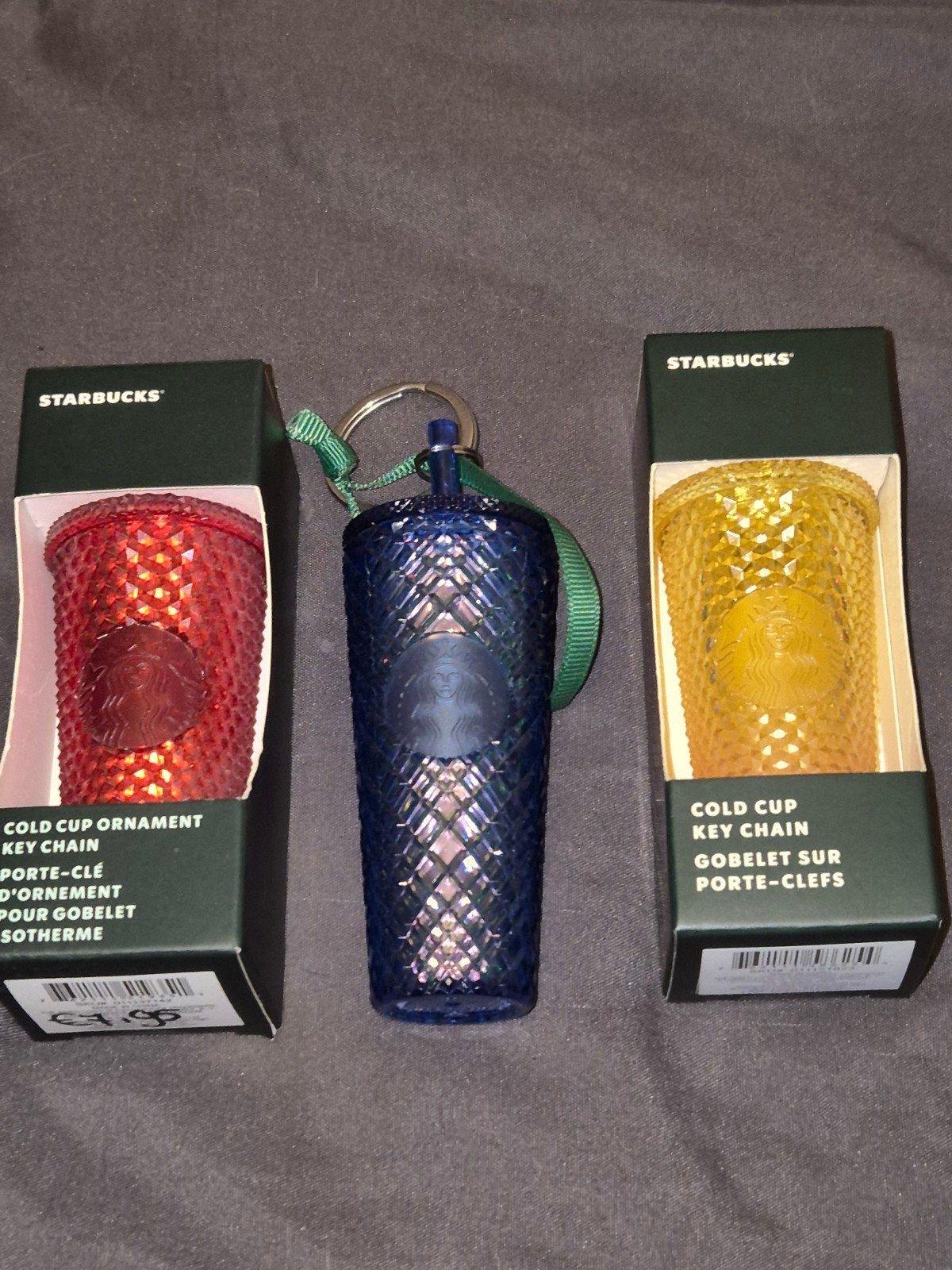 Set v 3 Starbucks Studded Noppenbeker Hangers 2 New in box, Kunststof, Overige typen, Nieuw, Ophalen of Verzenden