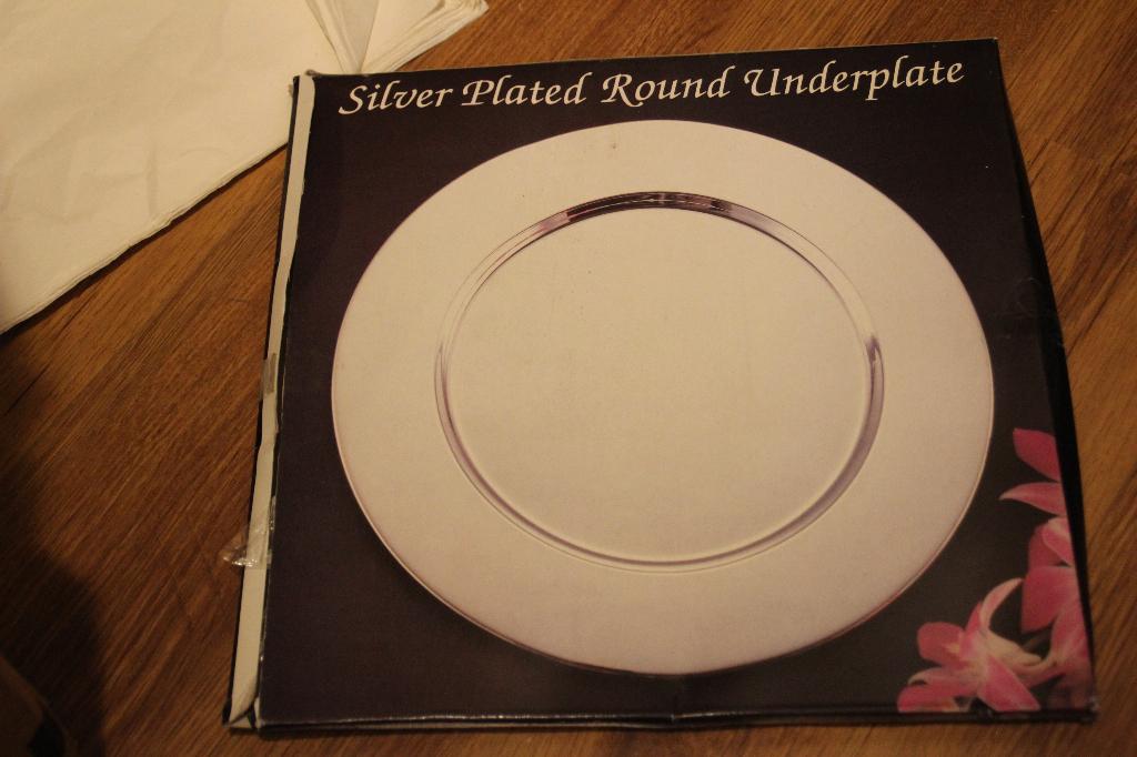 onderbord silver plated, Ophalen of Verzenden, Nieuw, Metaal