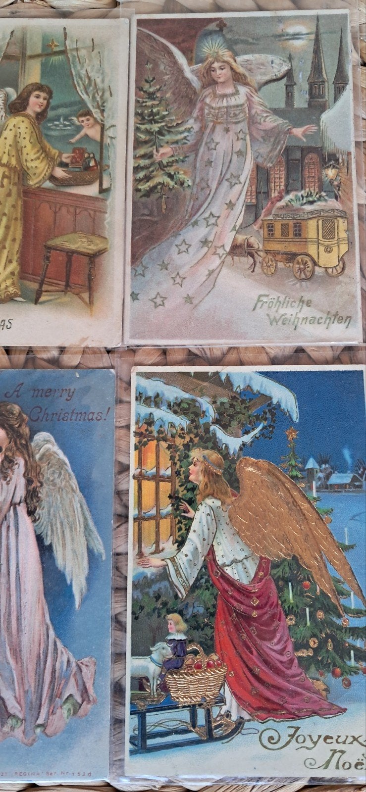 Antieke kerstkaarten, Verzamelen, Ophalen of Verzenden