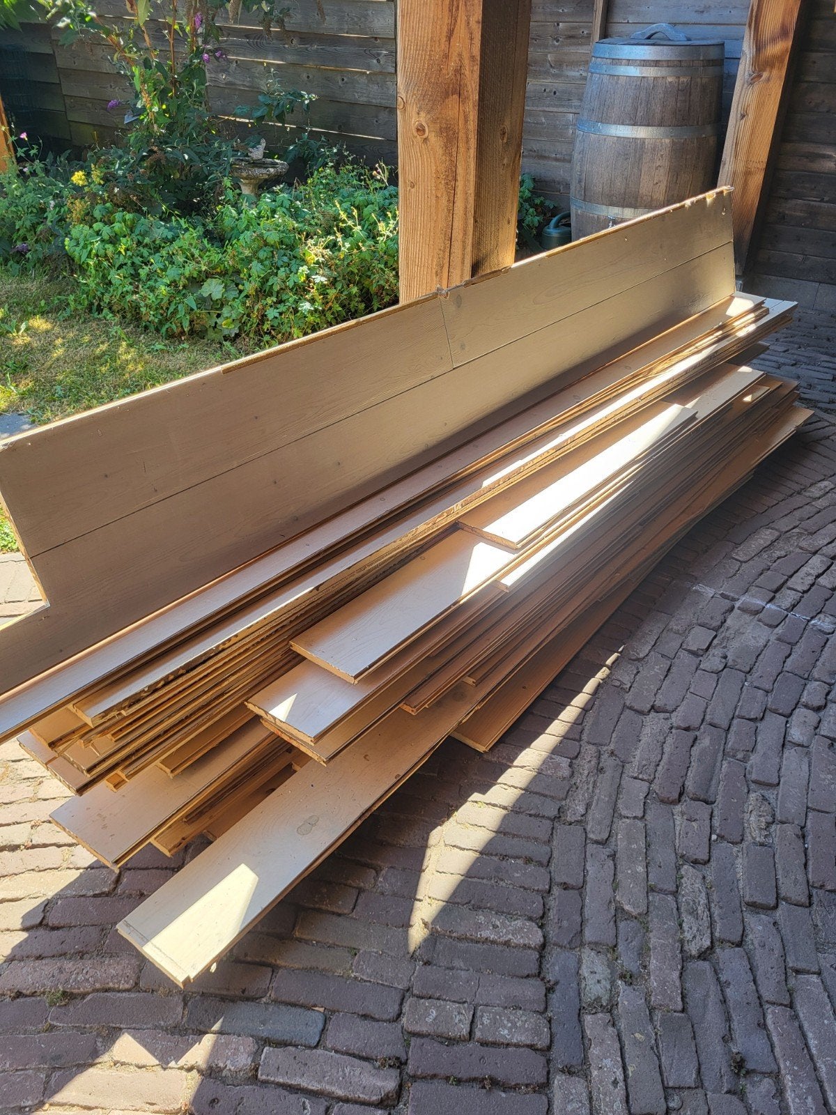 vloerplanken/hout/vloerdelen, Ophalen, Gebruikt, Minder dan 25 mm, Eiken