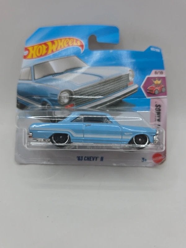 Hot Wheels '63 Chevy II – Lichtblauw – Compact Kings, Ophalen of Verzenden, Hot Wheels, Hot Wheels, Hot Wheels