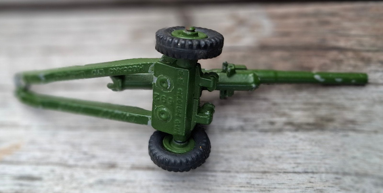 Vintage Matchbox Lesney No. 39B "Tough Gun" Kanon Speelgoed, Ophalen of Verzenden, Gebruikt
