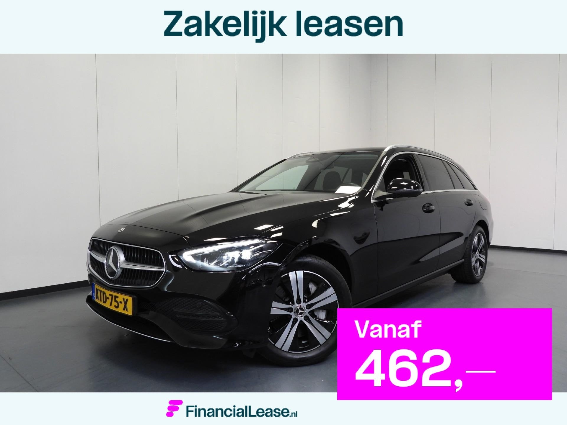 Mercedes-Benz C-Klasse Estate C300e Business Line NAVI/CAMER, Automaat, Achterwielaandrijving, 4 cilinders, Zwart