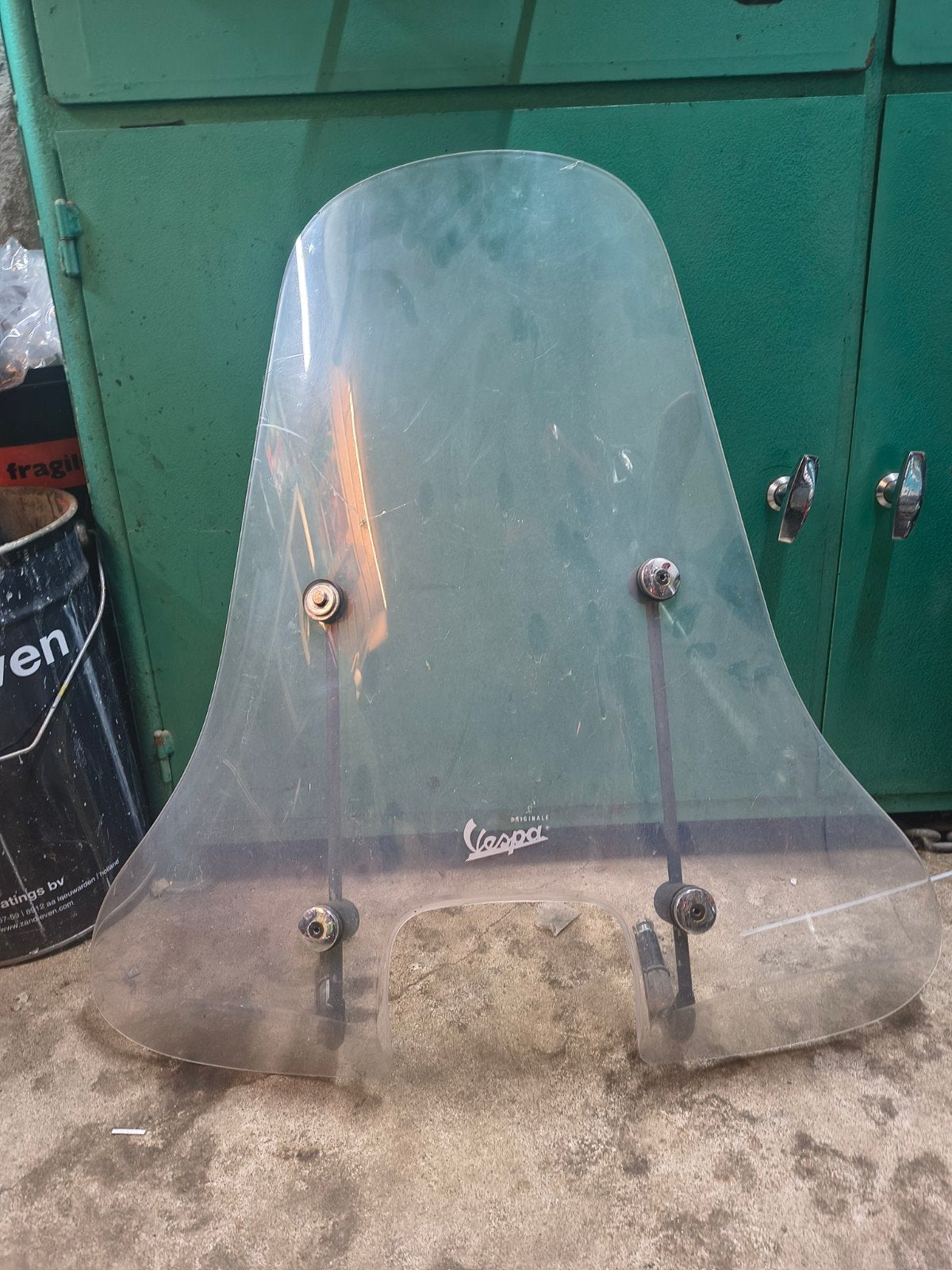 2x Originele Vespa Piaggio windscherm, Ophalen, Gebruikt, Overige typen, Vespa