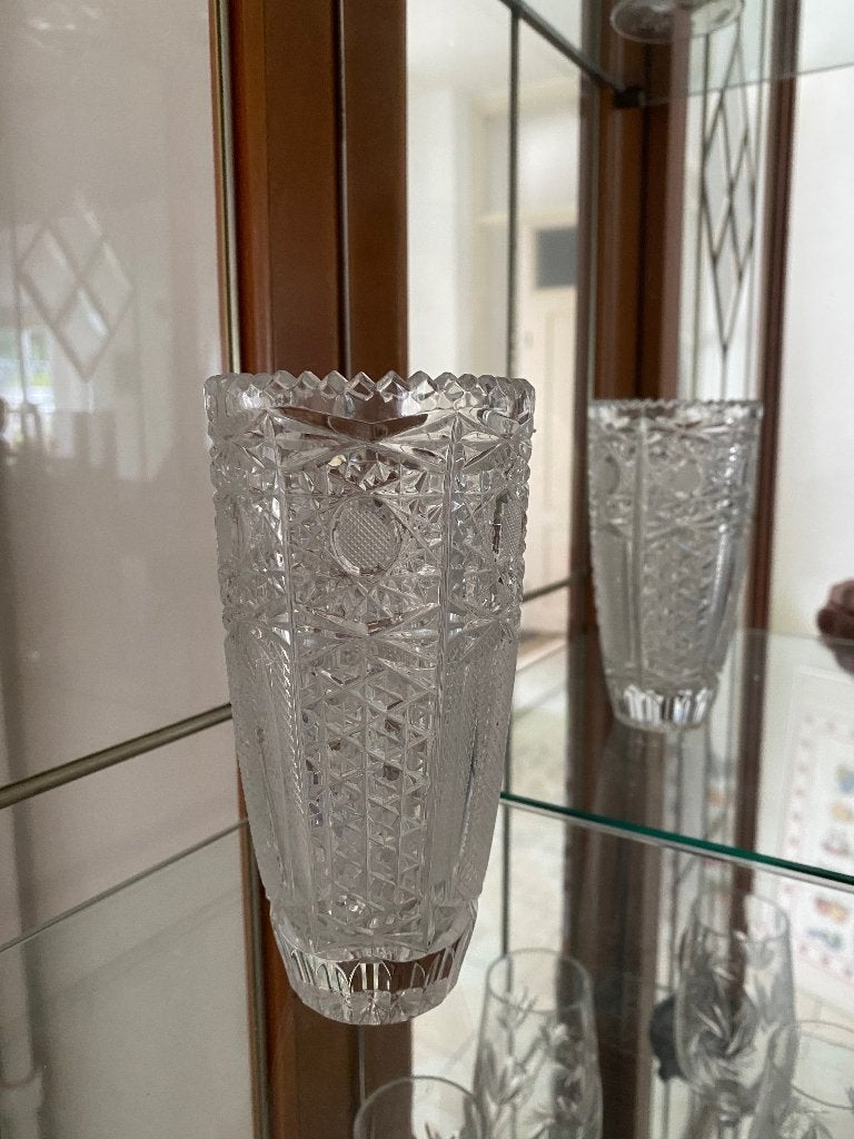 Bohemia  krystal vase, Ophalen of Verzenden, Zo goed als nieuw