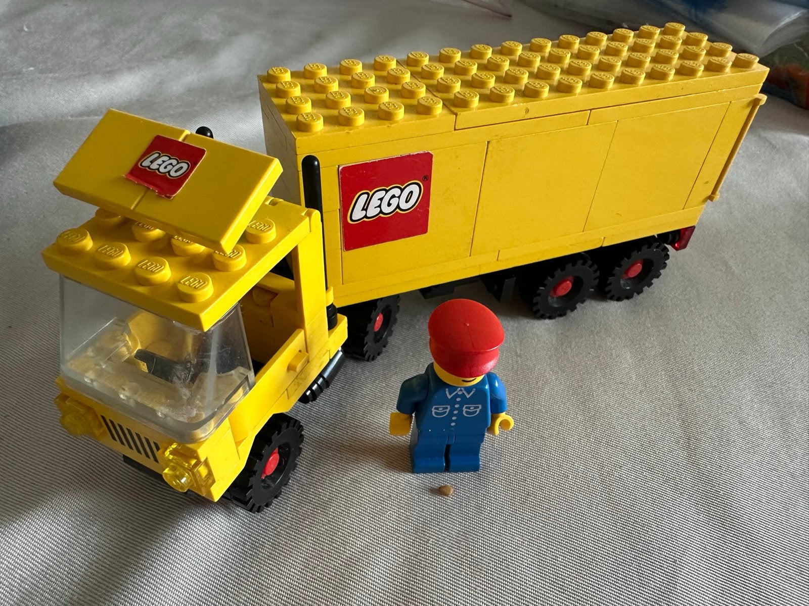 Lego 6692 Vrachtwagen met aanhanger en chauffeur, Lego, Ophalen of Verzenden, Compleet, Complete set