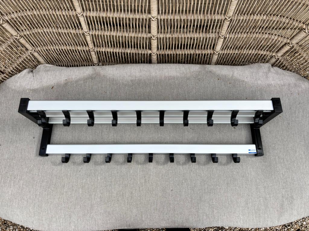 Aestic wandgarderobe | 19 haken | hoedenplank, Wandkapstok, 100 tot 150 cm, Ophalen of Verzenden, Zo goed als nieuw