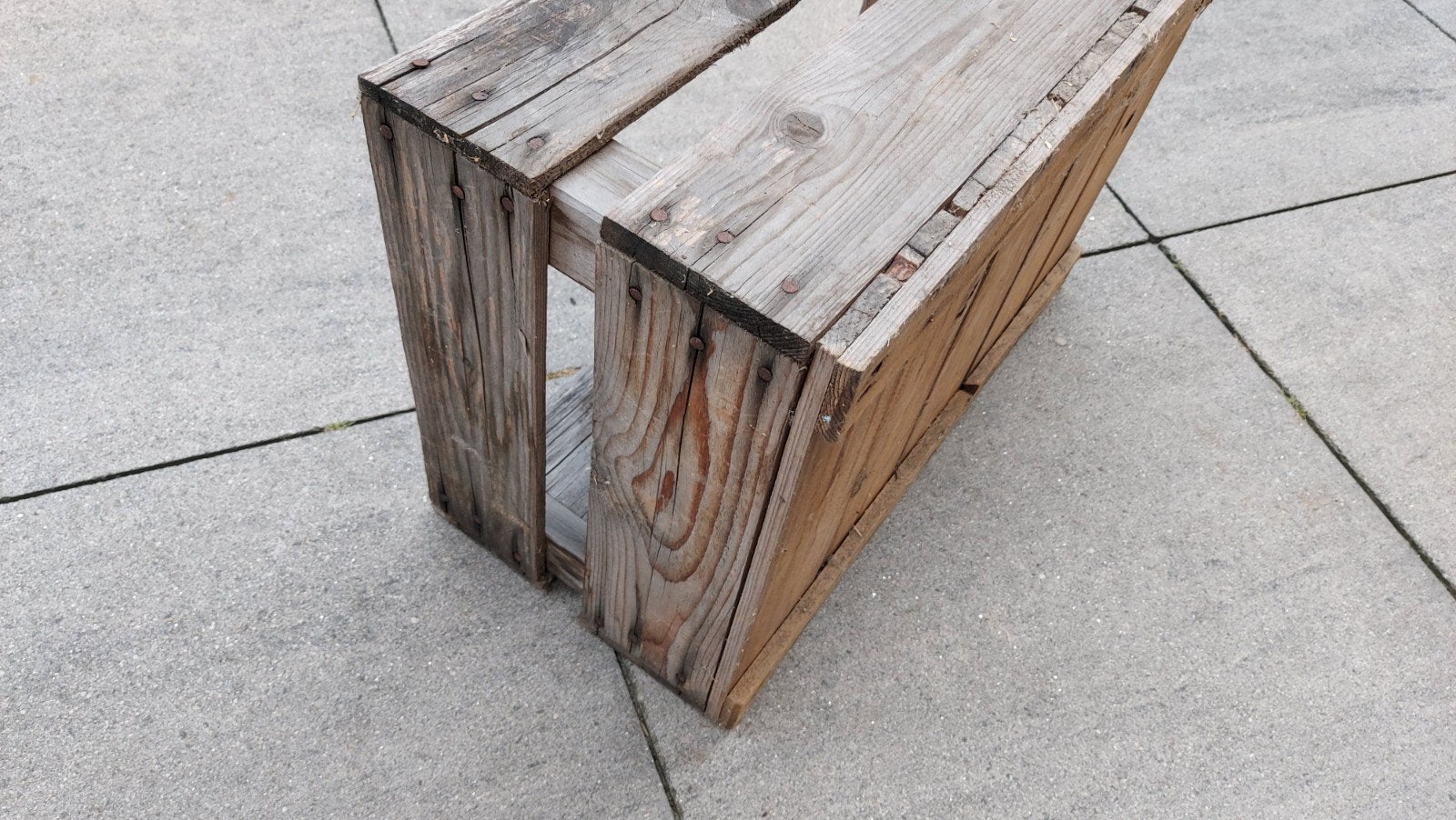 Houten kist - decoratief en praktisch, Ophalen, Gebruikt, 50 tot 100 cm, Minder dan 50 cm