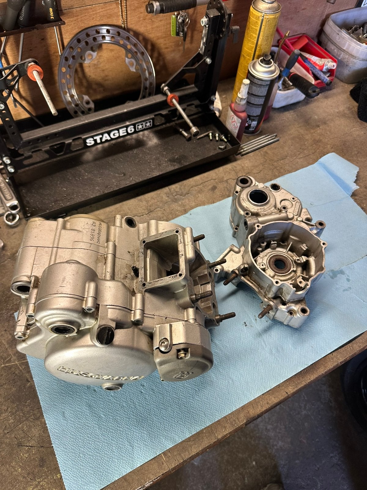 Husqvarna 125cc 2takt motorblok, Ophalen of Verzenden