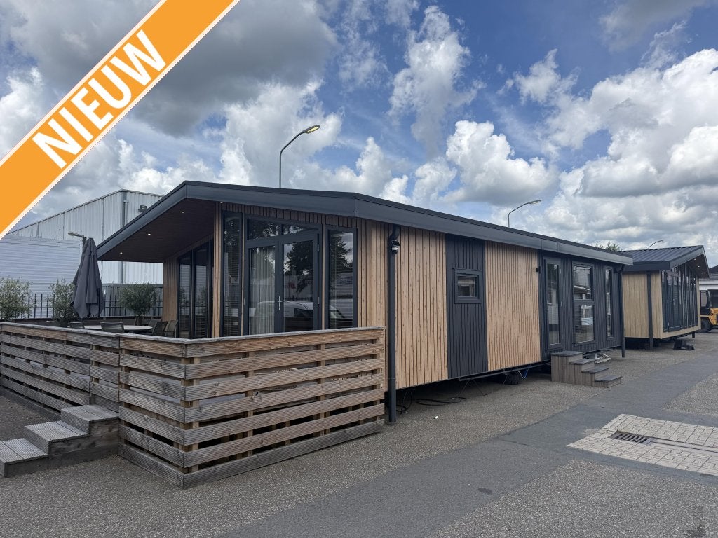 Overson Landhuis 100 m2 2 SLP Airco Winterhard, Caravans en Kamperen, Stacaravans, Niet ingevuld, Niet ingevuld, Niet ingevuld
