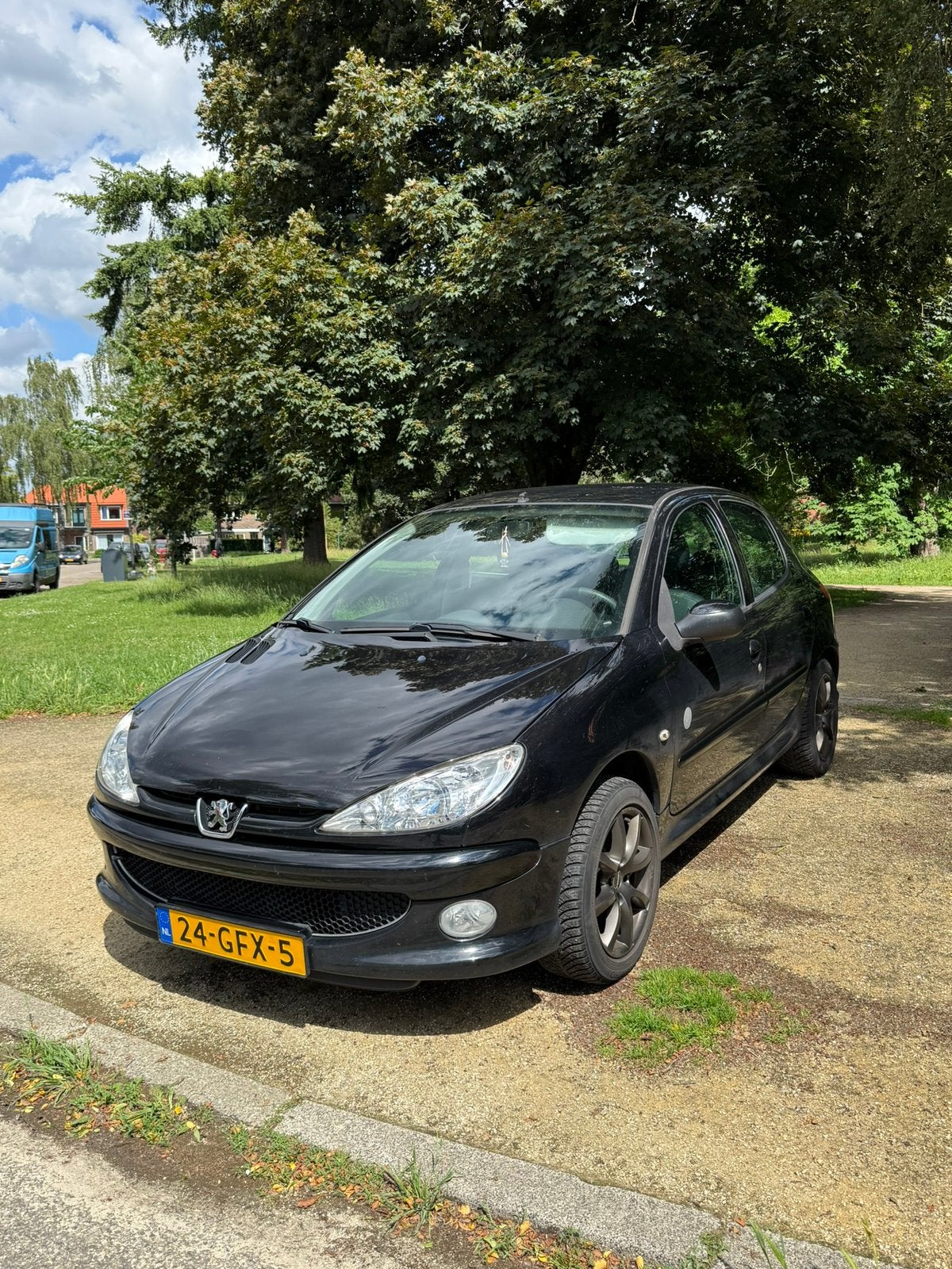Peugeot 206 1.4 5D – 2008 – Rijdt goed – Recent onderhoud, Auto's, Voorwielaandrijving, 31 €/maand, 4 cilinders, Zwart