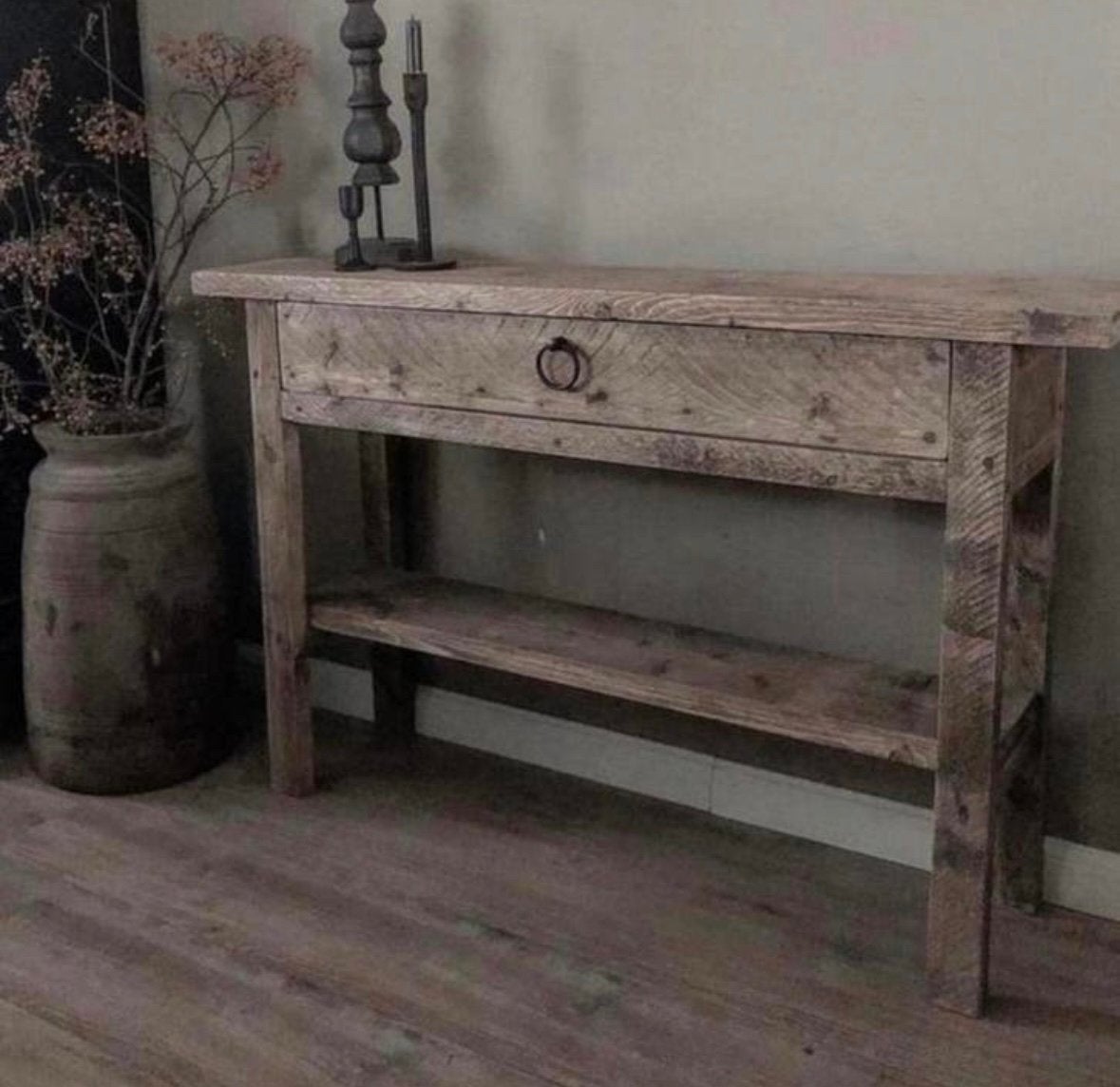 ~Stoer Sober Landelijk Houten Sidetable/Wandtafel~, Ophalen of Verzenden, Nieuw