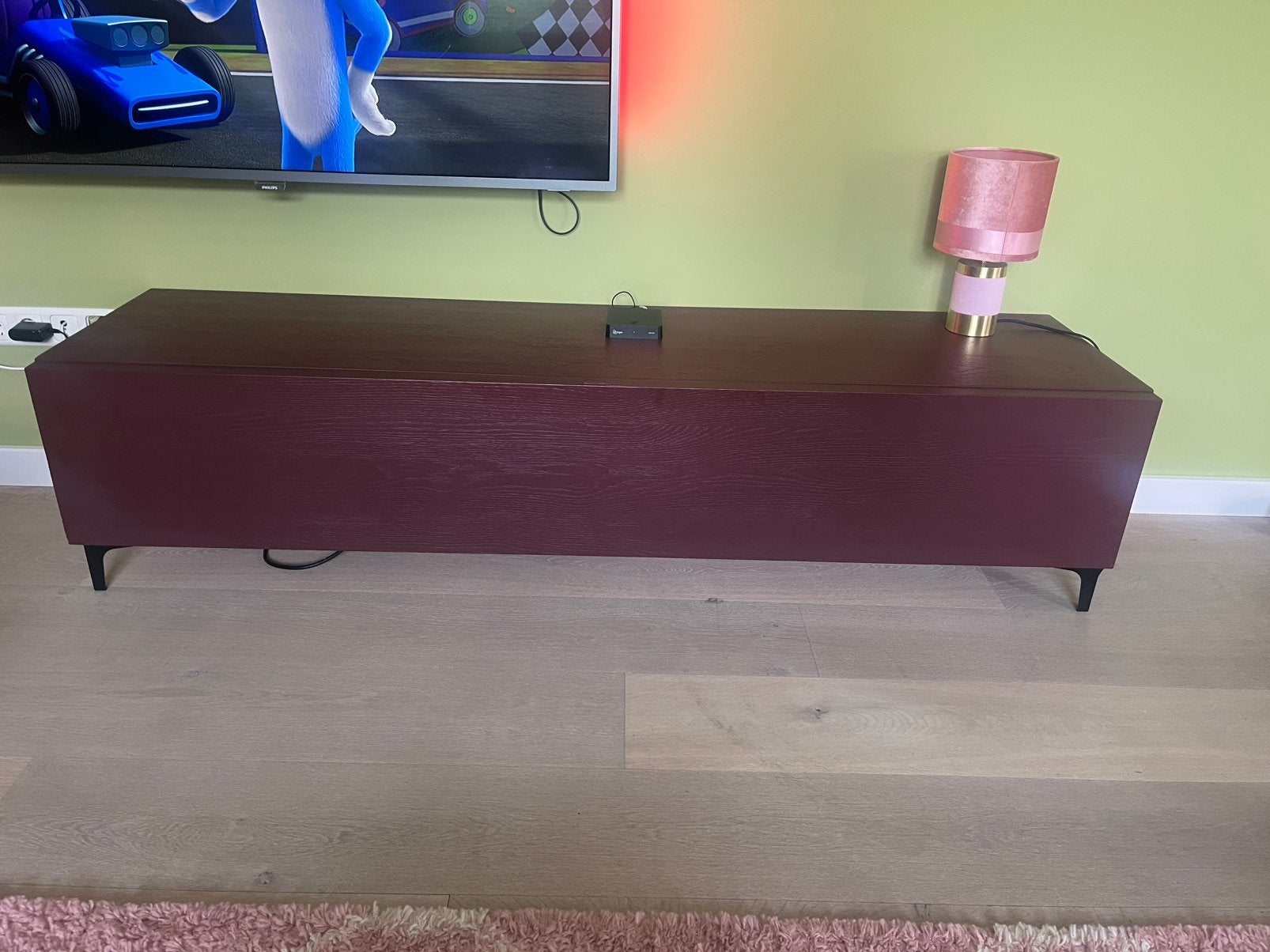 Tv meubel, Huis en Inrichting, Kasten | Televisiemeubels, Ophalen, 150 tot 200 cm, Eikenhout, Minder dan 100 cm
