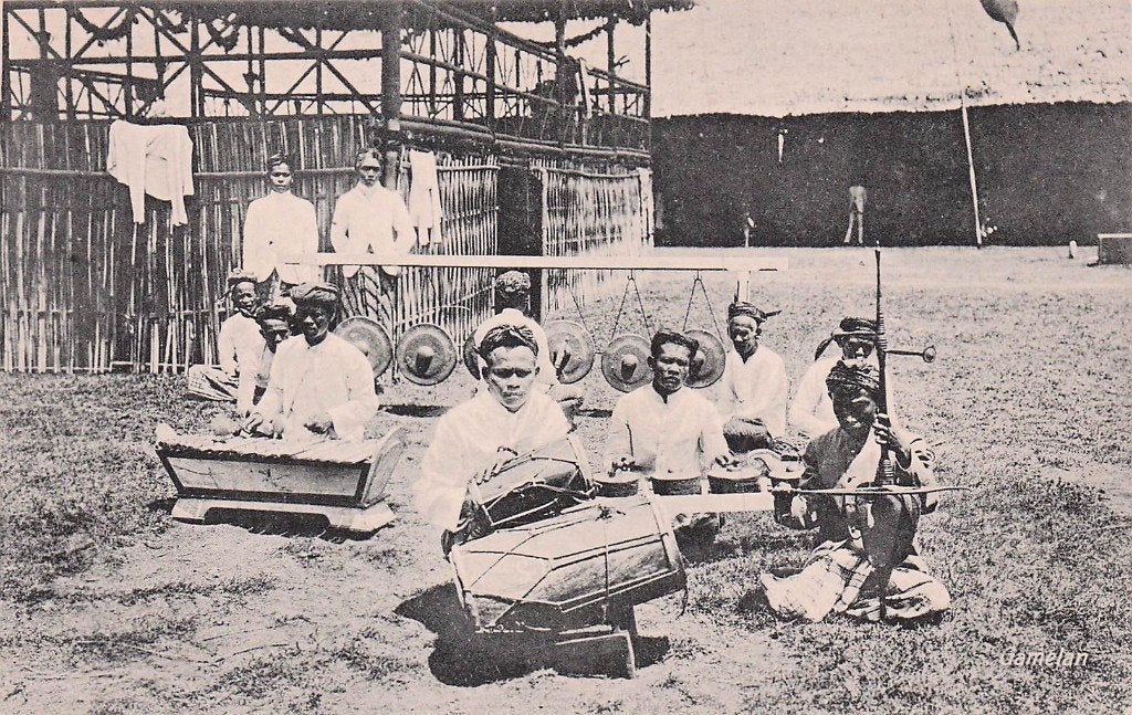 Nederlands Indië - Muzikanten, Ophalen of Verzenden, 1920 tot 1940, Ongelopen, Buiten Europa
