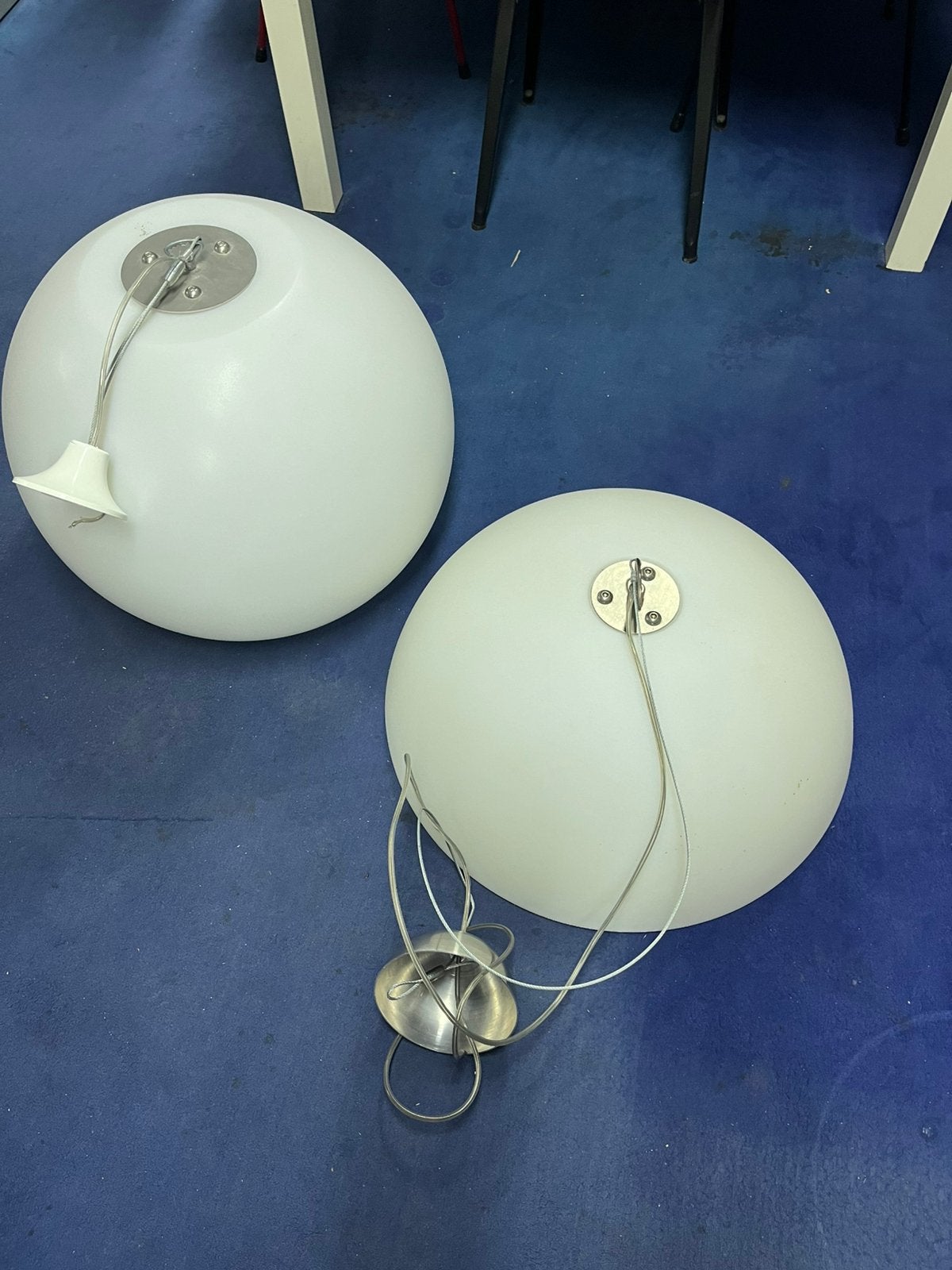 Kunsstof hanglamp bollamp terraslamp., Loungen. Terras., Kunststof, Gebruikt, E27 (groot)