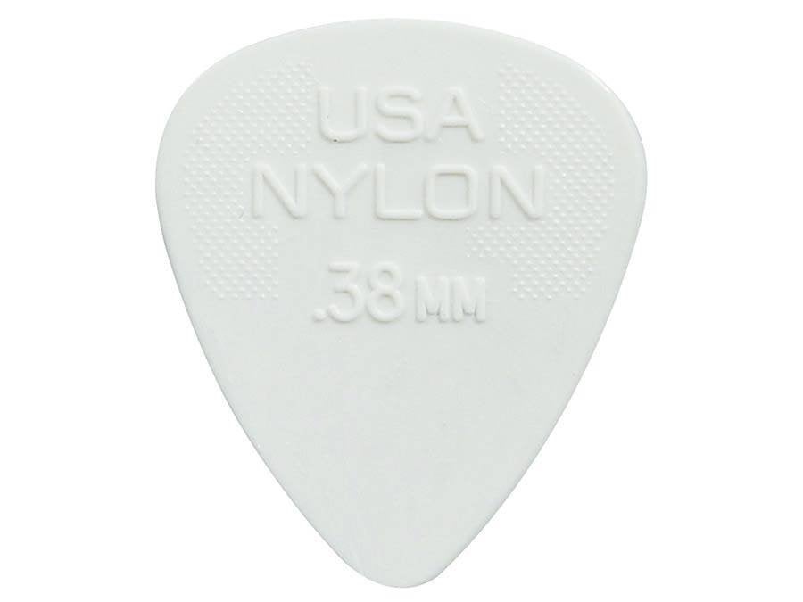 Dunlop Nylon Standard 0.38mm 12-pack plectrumset wit, ., Nieuw, Ophalen of Verzenden, .
