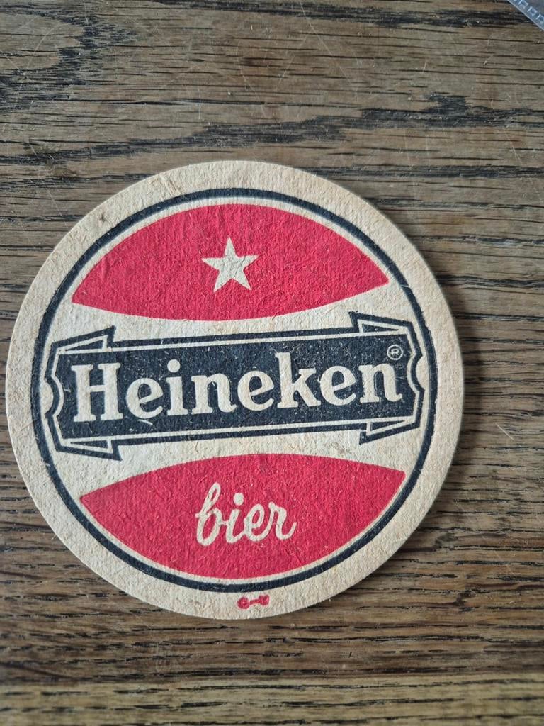 Bier viltjes: Heineken, Theakston's, Duvel - Set van 4, Verzamelen, Ophalen of Verzenden, Gebruikt, Viltje(s), Heineken