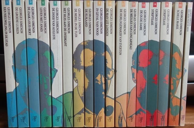 Complete collectie 16 boeken Simenon - Maigret, Boeken, Detectives, Ophalen of Verzenden, Gelezen, Georges Simenon