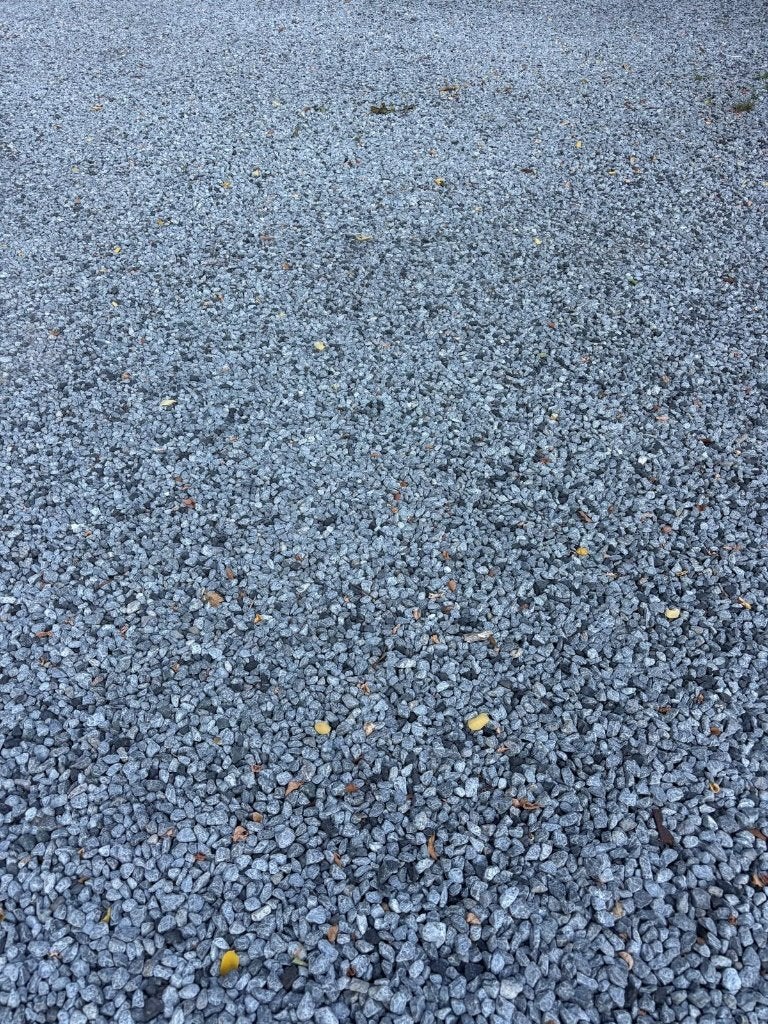 +/- 30m3 Basalt split 8-16, Tuin en Terras, Ophalen, Gebruikt, Antraciet, Split