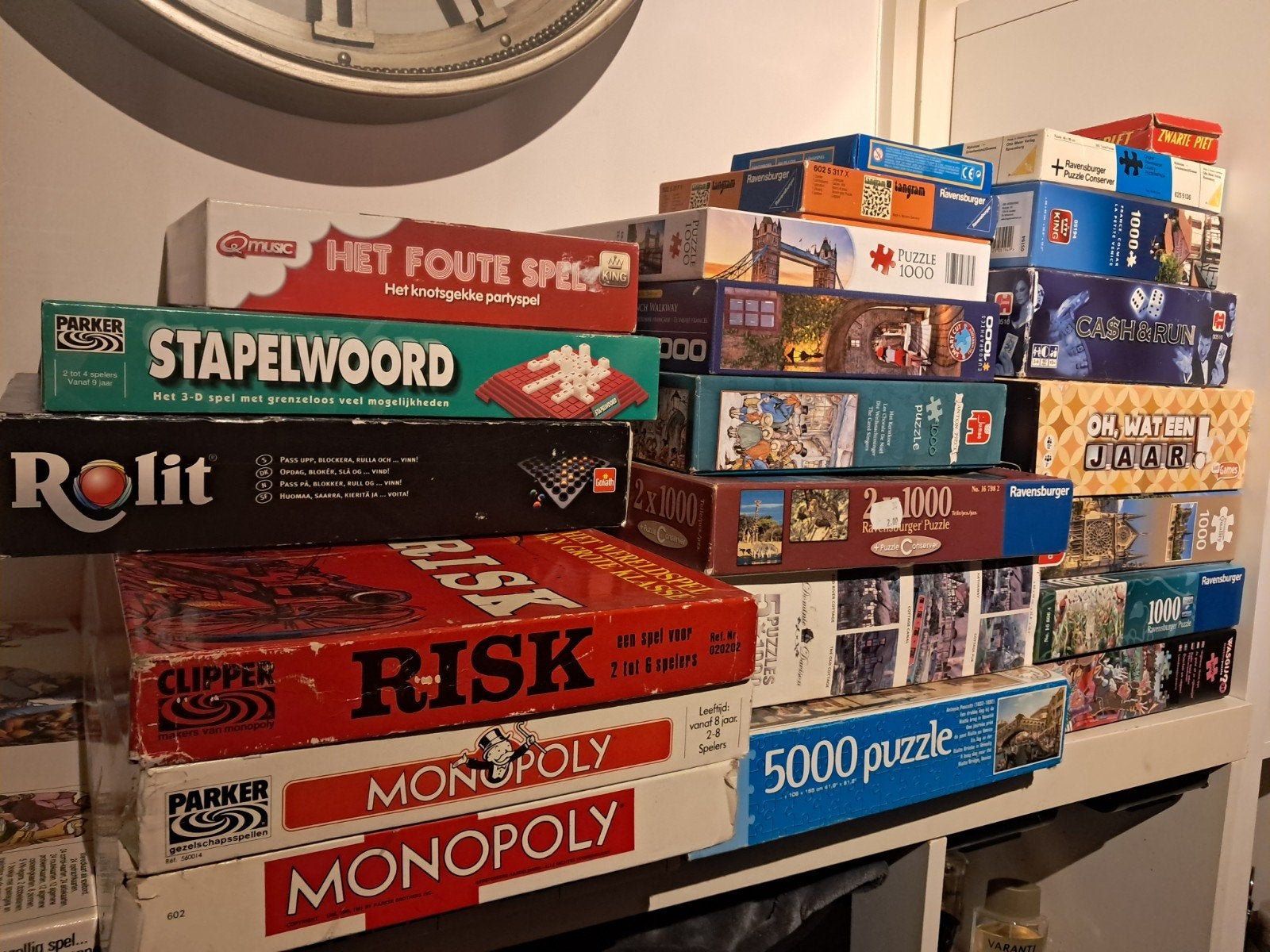 Grote partij van 20 complete spellen en puzzels, Ophalen