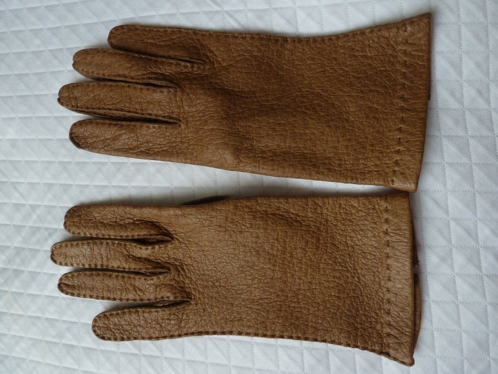 Roeckl luxe bruin leren handschoenen echt peccary leder, nw., Verzenden, Nieuw, Roeckl, Maat 36 (S)
