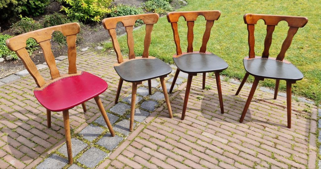 Vintage Houten Caféstoelen, Ophalen