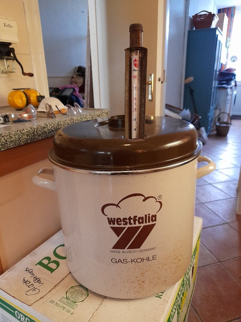 weckketel, Ophalen, Gebruikt, Emaille