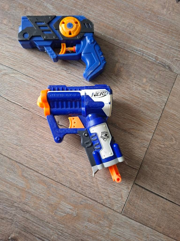 Nerf Pistolen Set - 2 stuks, Ophalen of Verzenden, Gebruikt, Jongen of Meisje